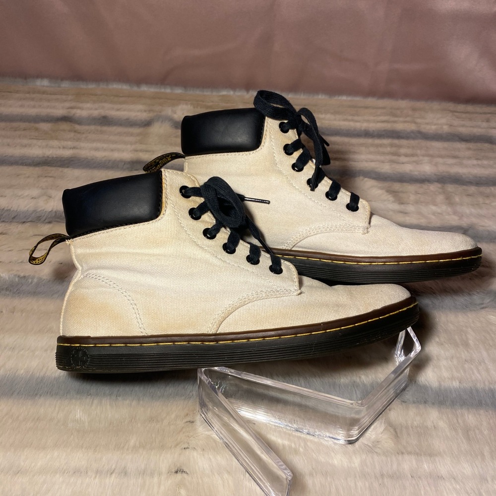 Dr. Martens Maelly Canvas Ankle Boots Lace Up Casual Women's‎ Size 7 - Picture 2 of 9